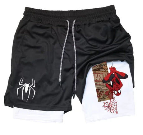 Marvel Spider-Man Venom Gym Shorts Men Fitness - My Anime Haven